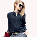 New Office Ol Blouse Long Sleeve Chiffon Shirt Plus Size Ladies Blouses for Women Work Shirt